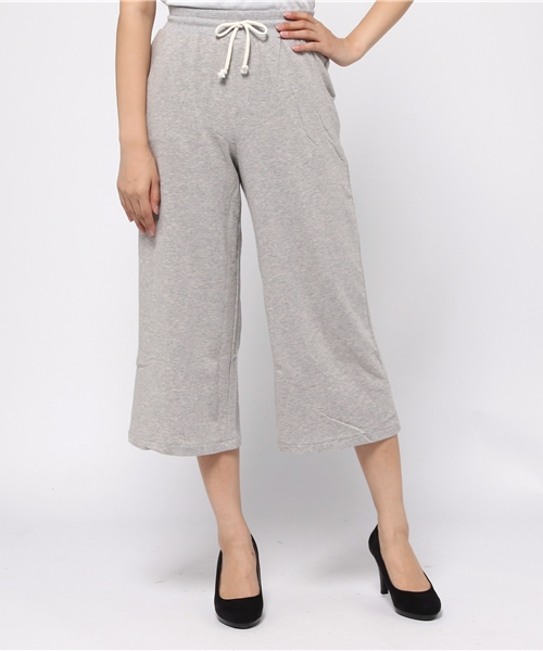 SEVENDAYS=SUNDAY(セブンデイズサンデイ)の「ストレッチ裏毛 ガウチョパンツ(その他パンツ・レディース・杢グレー/チャコールグレー/カーキ・LARGE/MEDIUM)」の2枚目の写真