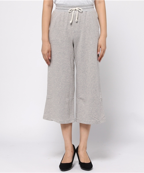 SEVENDAYS=SUNDAY(セブンデイズサンデイ)の「ストレッチ裏毛 ガウチョパンツ(その他パンツ・レディース・杢グレー/チャコールグレー/カーキ・LARGE/MEDIUM)」の4枚目の写真