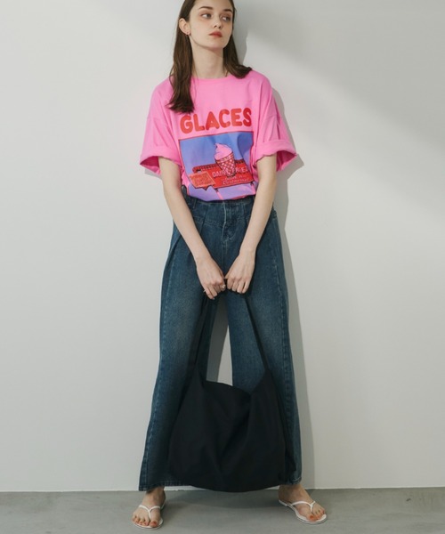 ICECREAM グラフィックロゴプリントカットソー半袖 ライトブルー ICE CREAM TEE（Tシャツ/カットソー）｜Unitage（ユニテージ）の