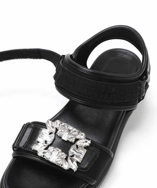 La TOTALITE(ラトータリテ)の「【WHT./ホワイト】Removal Bijou(サンダル・レディース・ブラック/シルバー・22.5cm/23.5cm/24.5cm)」の18枚目の写真