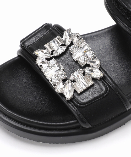 La TOTALITE(ラトータリテ)の「【WHT./ホワイト】Removal Bijou(サンダル・レディース・ブラック/シルバー・22.5cm/23.5cm/24.5cm)」の8枚目の写真