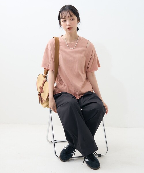 新品未使用プリーツ プリーズ A-POC ROAR クマイメージ変形カットソー カットソー SHELL OVERSIZED T―SHIRT
