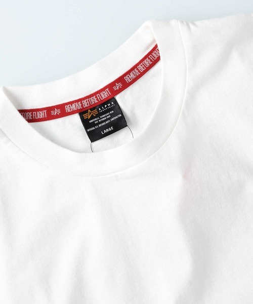 ALPHA_(アルファ)の「【ALPHA】ALPHAバックプリントT(Tシャツ/カットソー・メンズ・ブラック/ホワイト・M/L/XL)」の8枚目の写真