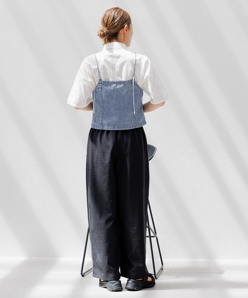 LAKOLE(ラコレ)の「ZIPデニムビスチェ / 124572(ベスト・レディース・ライトブルー/グレー・FREE)」の15枚目の写真