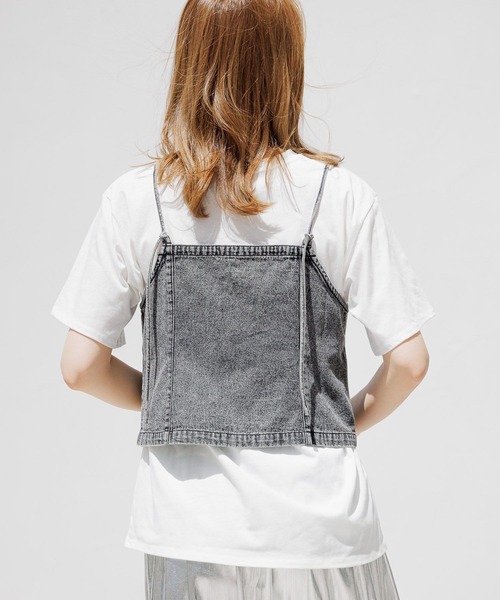 LAKOLE(ラコレ)の「ZIPデニムビスチェ / 124572(ベスト・レディース・ライトブルー/グレー・FREE)」の19枚目の写真