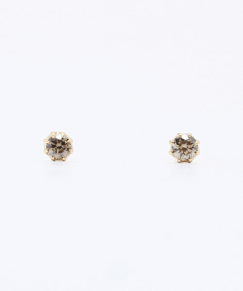 TAKE-UP（テイクアップ）の「[ セカンドピアス] K18ブラウンダイヤモンドピアス（ピアス（両耳用）・レディース・イエローゴールド・FREE）」の3枚目の写真