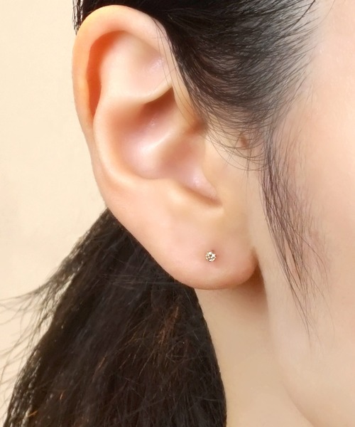 TAKE-UP（テイクアップ）の「[ セカンドピアス] K18ブラウンダイヤモンドピアス（ピアス（両耳用）・レディース・イエローゴールド・FREE）」の10枚目の写真