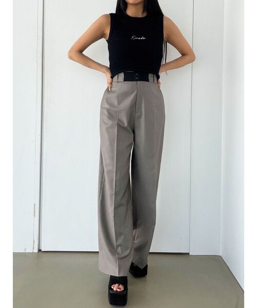 セール】ハイウエストベルトパンツ（その他パンツ）｜EMODA