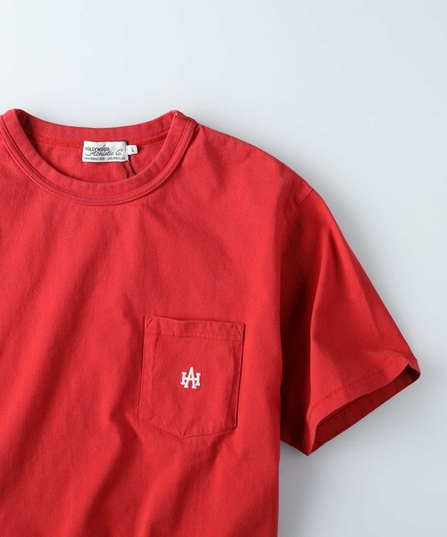 Right-on（ライトオン）の「【Hollywood athletic co】ワンポイントＴシャツ（Tシャツ/カットソー・メンズ・ネイビー/ホワイト/グリーン/レッド・S/M/L/XL）」の20枚目の写真