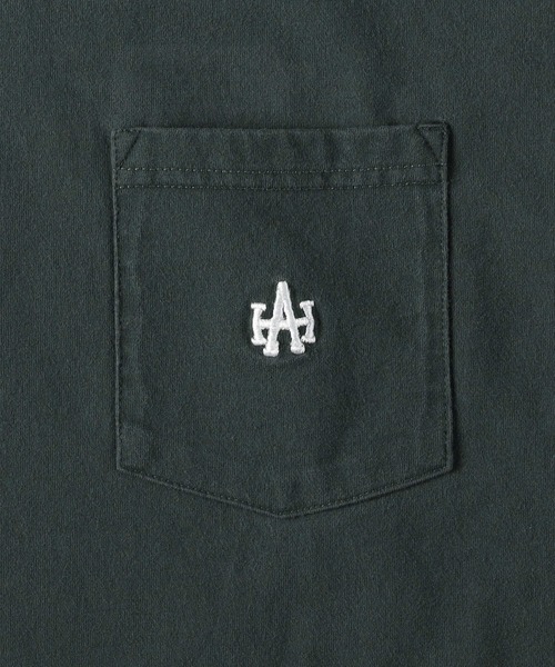 Right-on（ライトオン）の「【Hollywood athletic co】ワンポイントＴシャツ（Tシャツ/カットソー・メンズ・ネイビー/ホワイト/グリーン/レッド・S/M/L/XL）」の13枚目の写真