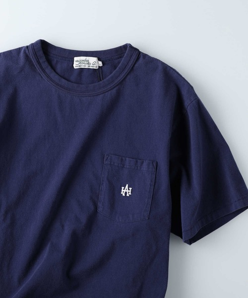 Right-on（ライトオン）の「【Hollywood athletic co】ワンポイントＴシャツ（Tシャツ/カットソー・メンズ・ネイビー/ホワイト/グリーン/レッド・S/M/L/XL）」の17枚目の写真