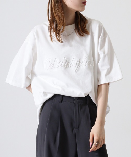 ATELANE(アテレーン)の「ピグメント加工ビックTシャツ(Tシャツ/カットソー・メンズ・ホワイト/ブラック系/ネイビー/ホワイト系/ネイビー系/ブラック・L/M)」の12枚目の写真