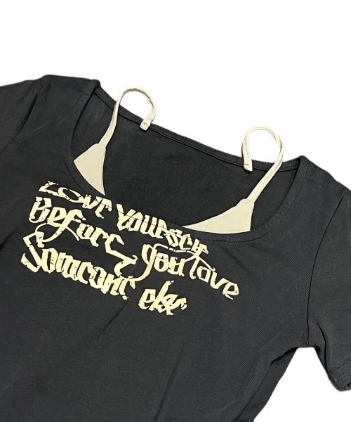 Tシャツ・カットソー HUECLOSET Layered T-shirt 25KERO225 HUECLOSET Layered T-shirt 25KERO225 (HUE/Tシャツ・カットソー