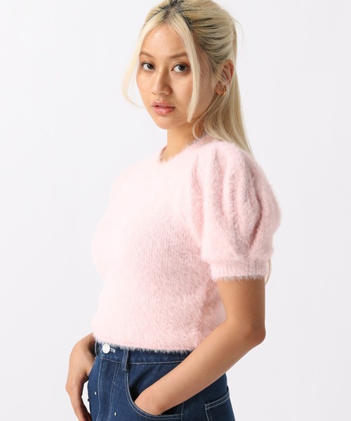 FOREVER 21（フォーエバー トゥエンティーワン）の「【ミチ】パフスリーブニット（ニット/セーター・レディース・ネイビー/ピンク/ナチュラル・SMALL/MEDIUM）」の18枚目の写真