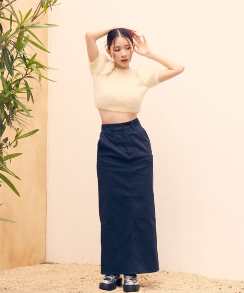 FOREVER 21（フォーエバー トゥエンティーワン）の「【ミチ】パフスリーブニット（ニット/セーター・レディース・ネイビー/ピンク/ナチュラル・SMALL/MEDIUM）」の6枚目の写真