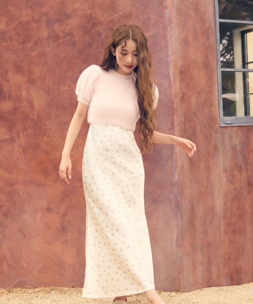 FOREVER 21（フォーエバー トゥエンティーワン）の「【ミチ】パフスリーブニット（ニット/セーター・レディース・ネイビー/ピンク/ナチュラル・SMALL/MEDIUM）」の4枚目の写真