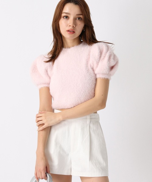 FOREVER 21（フォーエバー トゥエンティーワン）の「【ミチ】パフスリーブニット（ニット/セーター・レディース・ネイビー/ピンク/ナチュラル・SMALL/MEDIUM）」の11枚目の写真