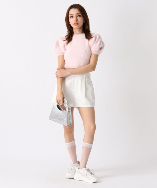 FOREVER 21（フォーエバー トゥエンティーワン）の「【ミチ】パフスリーブニット（ニット/セーター・レディース・ネイビー/ピンク/ナチュラル・SMALL/MEDIUM）」の8枚目の写真