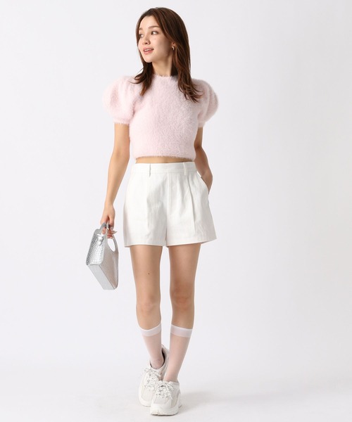 FOREVER 21（フォーエバー トゥエンティーワン）の「【ミチ】パフスリーブニット（ニット/セーター・レディース・ネイビー/ピンク/ナチュラル・SMALL/MEDIUM）」の9枚目の写真