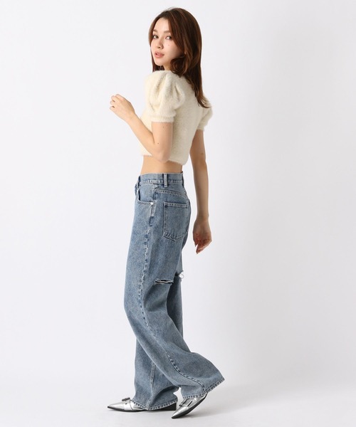 FOREVER 21（フォーエバー トゥエンティーワン）の「【ミチ】パフスリーブニット（ニット/セーター・レディース・ネイビー/ピンク/ナチュラル・SMALL/MEDIUM）」の21枚目の写真