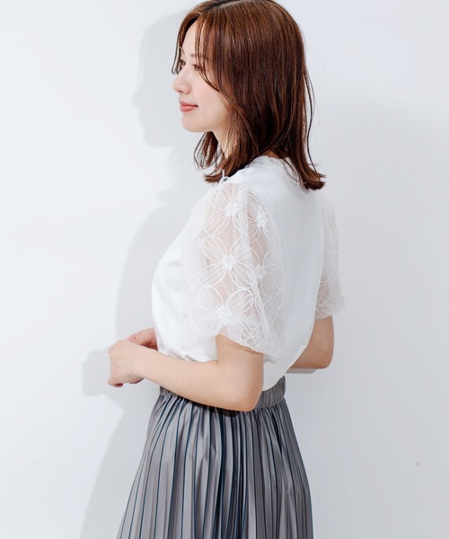 Jayro(ジャイロ)の「シアースリープトップス(Tシャツ/カットソー・レディース・ブラック/ホワイト・FREE)」の9枚目の写真