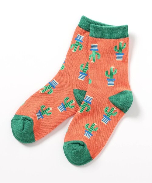 BREEZE（ブリーズ）の「BOYS総柄ソックス（ソックス/靴下・キッズ・ネイビー/オレンジ/ライム/ブルー/ブラック/アイボリー・15 /18/21）」の6枚目の写真