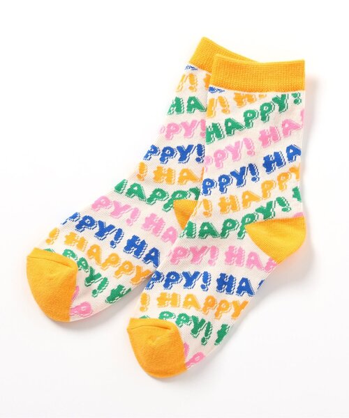 BREEZE（ブリーズ）の「BOYS総柄ソックス（ソックス/靴下・キッズ・ネイビー/オレンジ/ライム/ブルー/ブラック/アイボリー・15 /18/21）」の2枚目の写真