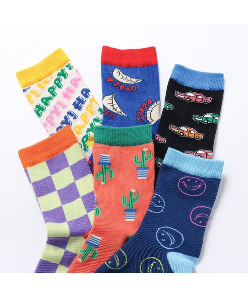 BREEZE（ブリーズ）の「BOYS総柄ソックス（ソックス/靴下・キッズ・ネイビー/オレンジ/ライム/ブルー/ブラック/アイボリー・15 /18/21）」の12枚目の写真