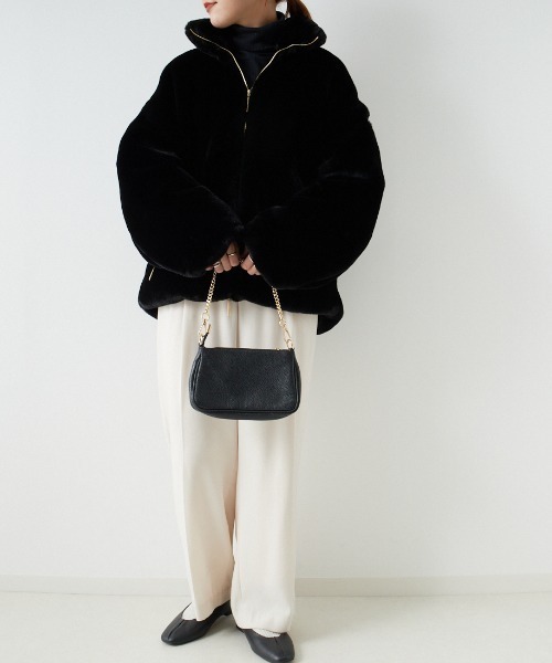 【Miki *•】 ［TATRAS] BARBRA エコファーブルゾン TATRAS/タトラス] BARBRA エコファーブルゾン（ブルゾン