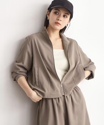 THE SHOP TK （ザ ショップ ティーケー ）の「【ラッシュガード/接触冷感/撥水/UVケア/洗える】MIZUGIWA_スタンドジャケット（ブルゾン）」