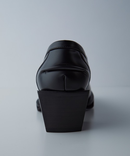 CIASENSE（シアセンス）の「＋6.8cm High Sole Dress Square Toe Coin Loafers /ハイソール ドレス スクエアトゥ コイン ローファー（ローファー・メンズ・ブラック・44/42/40）」の13枚目の写真