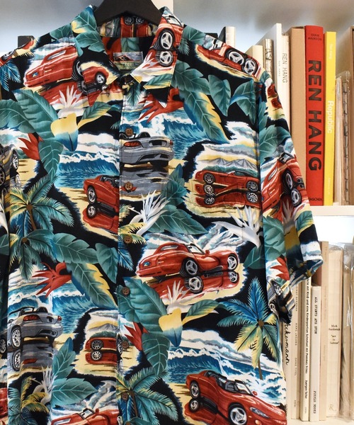 reyn spooner(レインスプーナー)の「【ヴィンテージ古着】80~90's reyn spooner / レインスプーナー ビーチ×車 アロハシャツ ハワイアンシャツ(シャツ/ブラウス・メンズ・その他・LARGE)」の1枚目の写真