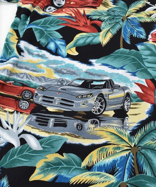 reyn spooner(レインスプーナー)の「【ヴィンテージ古着】80~90's reyn spooner / レインスプーナー ビーチ×車 アロハシャツ ハワイアンシャツ(シャツ/ブラウス・メンズ・その他・LARGE)」の3枚目の写真