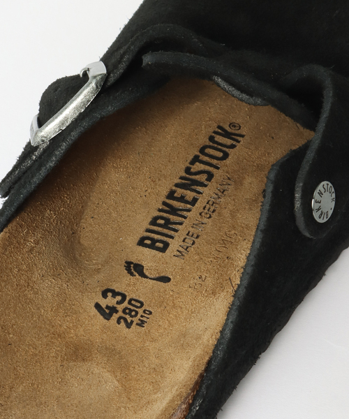 BIRKENSTOCK(ビルケンシュトック)の「BIRKENSTOCK (ビルケンシュトック) BOSTON BLACK SUEDE 1027067(サンダル・メンズ・ブラック・44/41/42/43)」の11枚目の写真