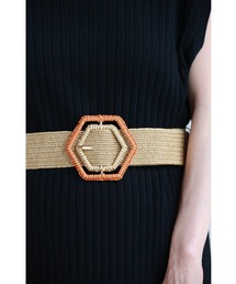 cawaii | 六角形バックルのストロー風ベルト(ベルト)