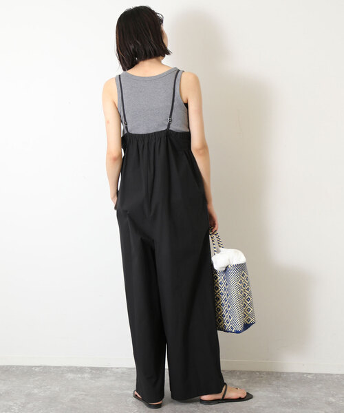 SLOBE IENA(スローブイエナ)の「キャミ オールインワン(つなぎ/オールインワン・レディース・ブラック/アイボリー・FREE)」の7枚目の写真