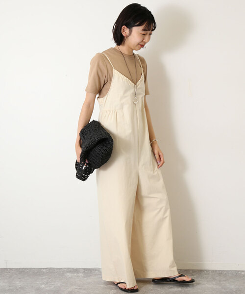 SLOBE IENA(スローブイエナ)の「キャミ オールインワン(つなぎ/オールインワン・レディース・ブラック/アイボリー・FREE)」の11枚目の写真