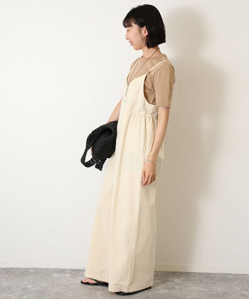 SLOBE IENA(スローブイエナ)の「キャミ オールインワン(つなぎ/オールインワン・レディース・ブラック/アイボリー・FREE)」の12枚目の写真