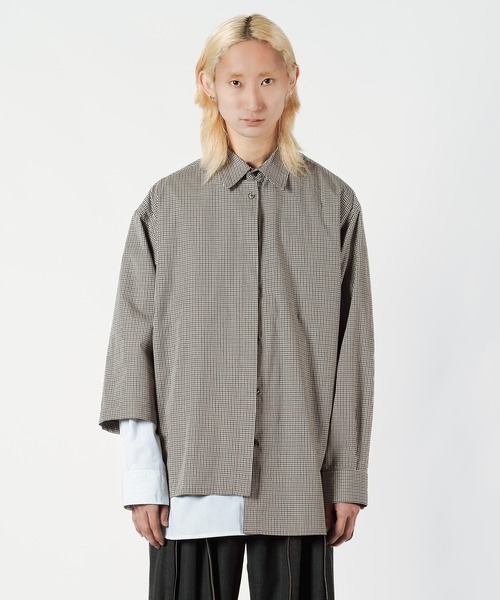 Wizzard（ウィザード）の「Wizzard ウィザード / DOCKING FLIP SHIRT ドッキングフリップシャツ / W24AW-SH010（シャツ/ブラウス・メンズ・ブラウン/ブラック/ブルー・3/2）」の2枚目の写真