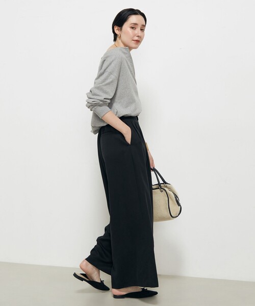 NOLLEY’S(ノーリーズ)の「ヴィンテージ裏毛ショートブルゾン(ブルゾン・レディース・グレイッシュベージュ/ライトグレー・FREE)」の14枚目の写真