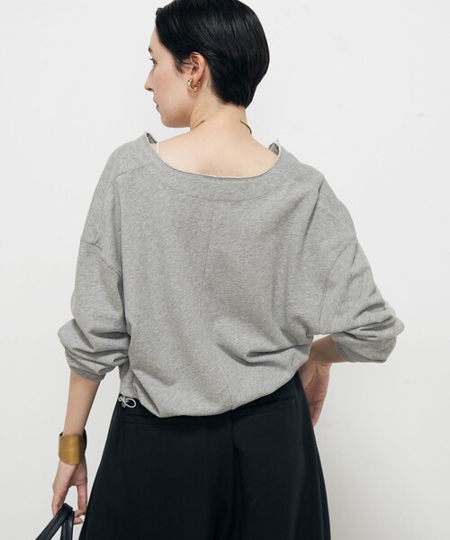 NOLLEY’S(ノーリーズ)の「ヴィンテージ裏毛ショートブルゾン(ブルゾン・レディース・グレイッシュベージュ/ライトグレー・FREE)」の19枚目の写真