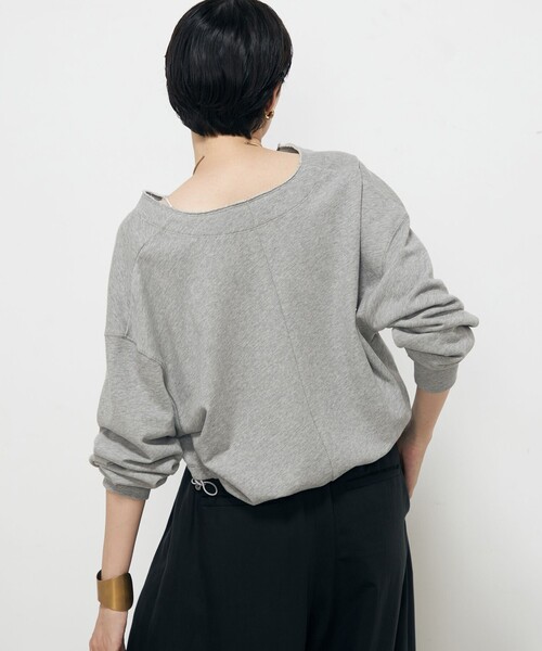 NOLLEY’S(ノーリーズ)の「ヴィンテージ裏毛ショートブルゾン(ブルゾン・レディース・グレイッシュベージュ/ライトグレー・FREE)」の20枚目の写真