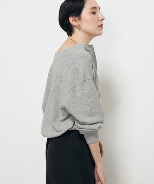 NOLLEY’S(ノーリーズ)の「ヴィンテージ裏毛ショートブルゾン(ブルゾン・レディース・グレイッシュベージュ/ライトグレー・FREE)」の22枚目の写真