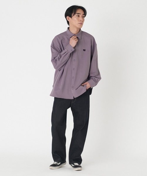 【セール】Levi's/リーバイス LEVI'S(R) SKATE ボタンアップ フリース パープル SAGE(シャツ/ブラウス)|Levi's(リーバイス) 【セール】Levi's/リーバイス LEVI'S(R) SKATE ボタンアップ フリース パープル SAGE(シャツ/ブラウス)|Levi's(リーバイス)