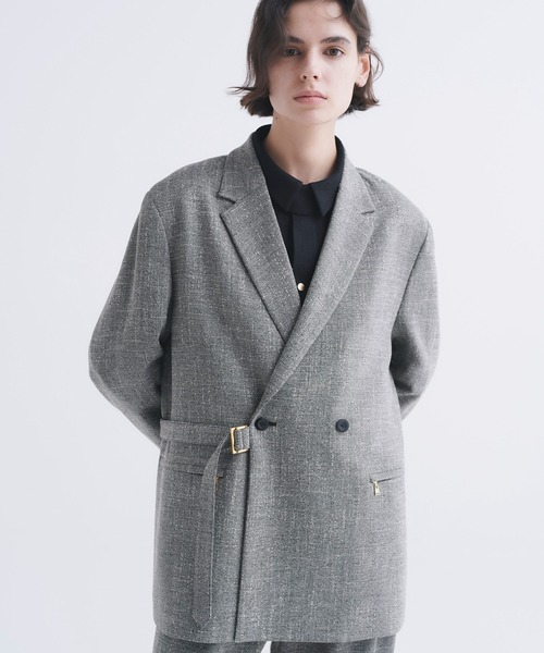 CULLNI（クルニ）の「24-AW-027B / Slub Tweed Tailored Tie Locken
