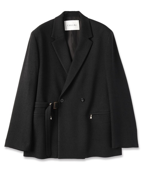 CULLNI（クルニ）の「24-AW-027B / Slub Tweed Tailored Tie Locken