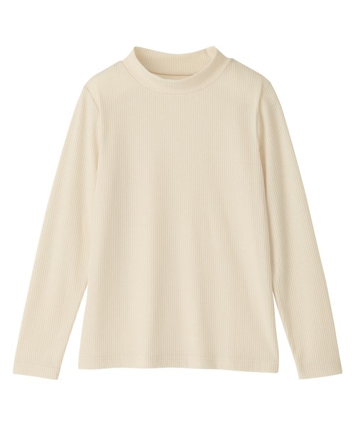 Viola e Viola(ヴィオラエヴィオラ)の「≪温リブ≫裏起毛プルオーバー(プチハイネック)(Tシャツ/カットソー・レディース・ブラック/グレー/グレイッシュブルー/スモークピンク/アイボリー/ボルドー・L/LL/3L/4L/5L/M)」の11枚目の写真