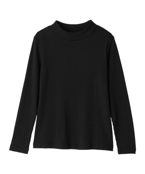Viola e Viola(ヴィオラエヴィオラ)の「≪温リブ≫裏起毛プルオーバー(プチハイネック)(Tシャツ/カットソー・レディース・ブラック/グレー/グレイッシュブルー/スモークピンク/アイボリー/ボルドー・L/LL/3L/4L/5L/M)」の10枚目の写真