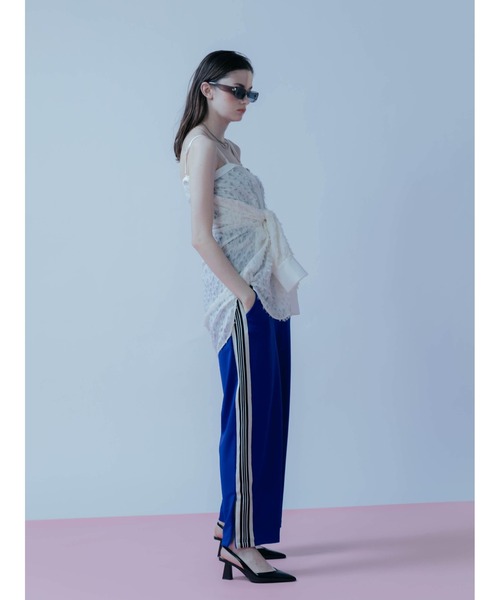 :ETHROF(イーサオブ)の「FRINGE JACQUARD 2WAY SHIRT(シャツ/ブラウス・レディース・ブラック・FREE)」の4枚目の写真
