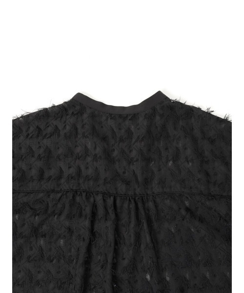 :ETHROF(イーサオブ)の「FRINGE JACQUARD 2WAY SHIRT(シャツ/ブラウス・レディース・ブラック・FREE)」の18枚目の写真